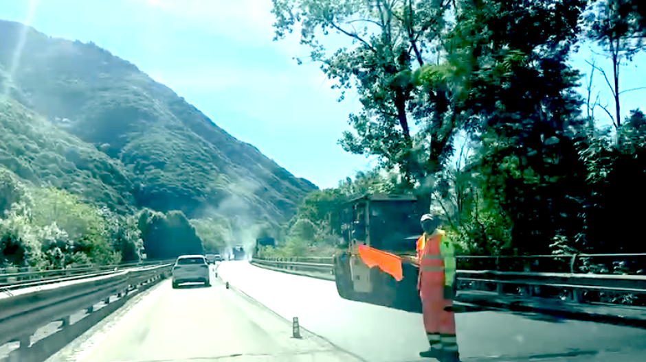 Superstrada del Sempione, partite le asfaltature tra Ornavasso e Mergozzo
